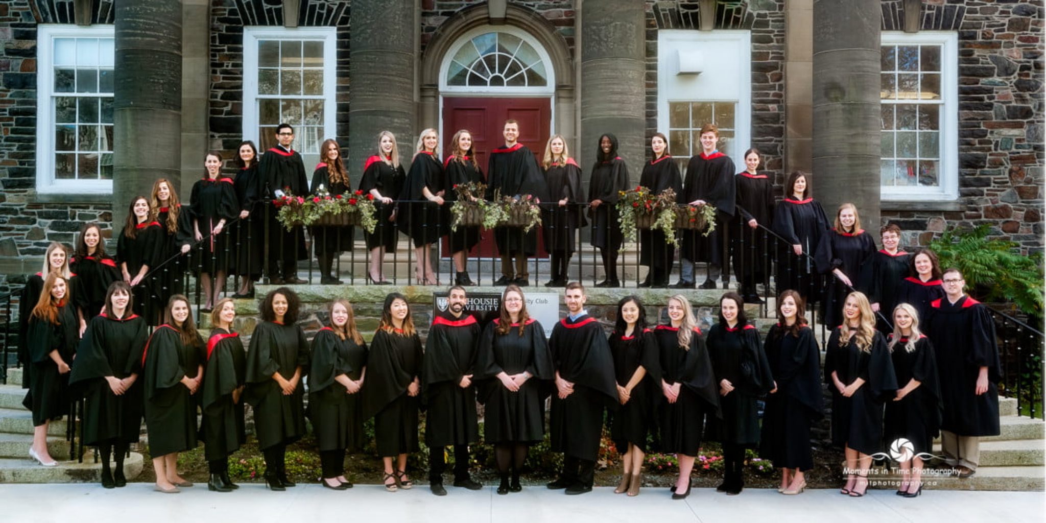 Halifax photographer for Dalhousie University Graduation group photo taken at Dalhousie University Halifax
