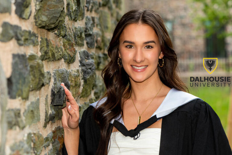 Graduation photo take at Dalhousie University Halifax by Moments in Time Photography Studio