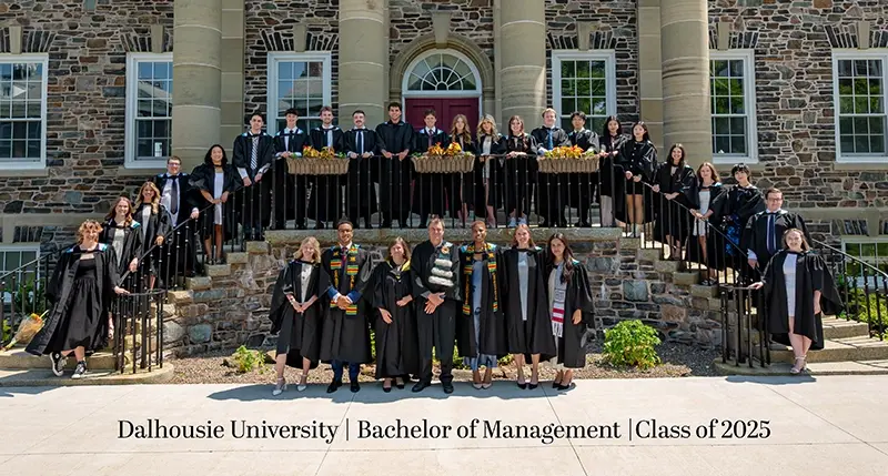 Photo of Dalhousie University Group photo of the Bachelor of Management Class of 2025