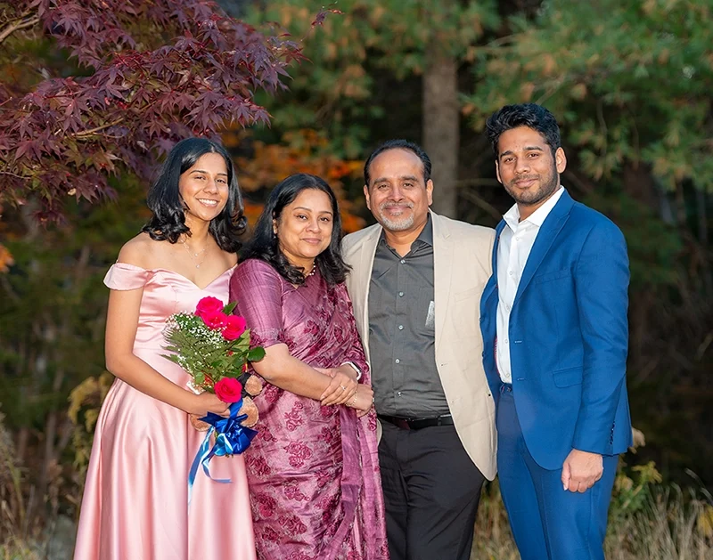 Outdoor family portrait at our Halifax photo studio