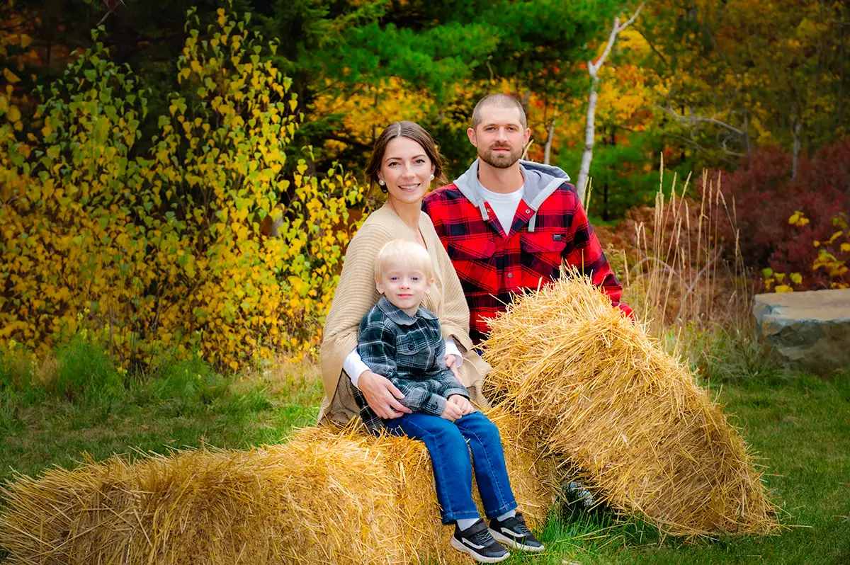 Fall family portraits Halifax outdoor autumn