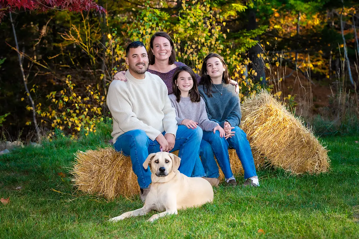 Halifax family portraits with dog