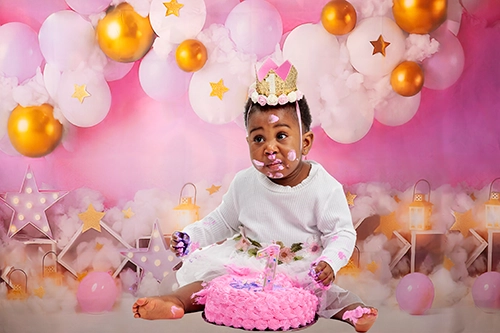 Halifax cake smash photography — first birthday portrait session MIT Photography